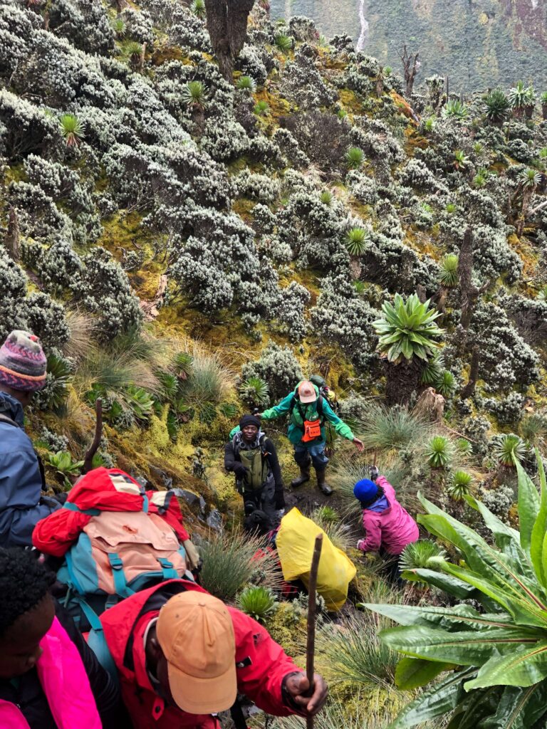 Steep ascend to Elena