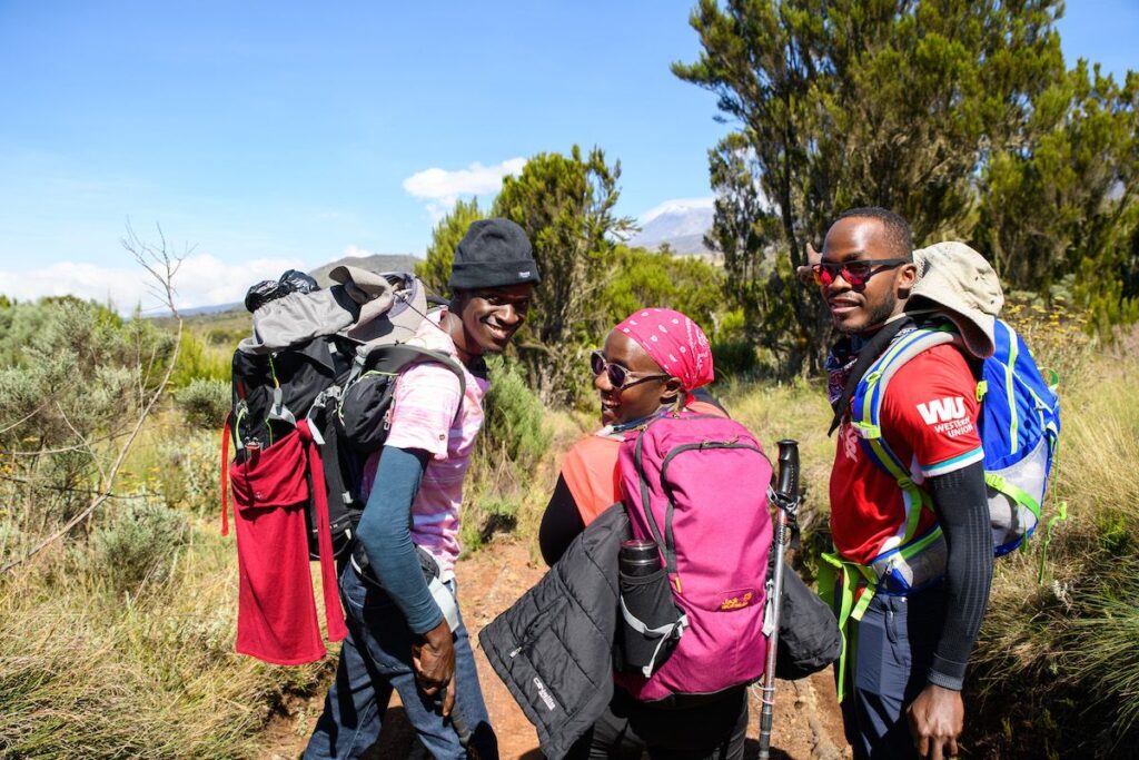 First sighting of Kibo Peak